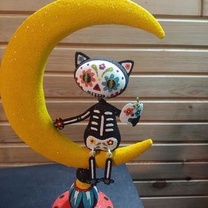 SOLD!!!halloween cat moon